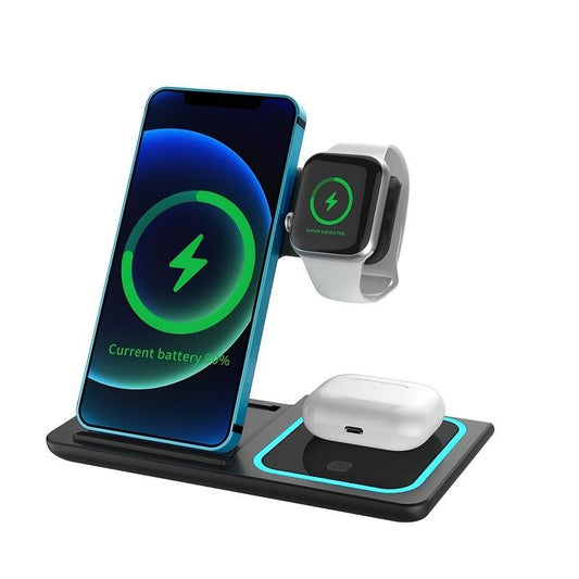 3-in-1 fast charging station for all gadgets