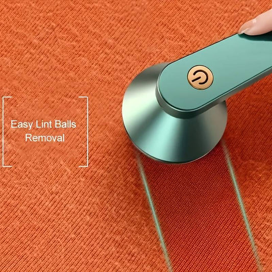 Cordless trimmer for removing lint from clothes, portable