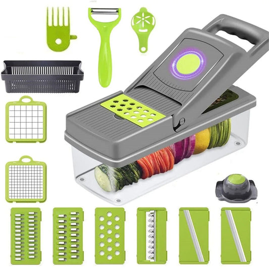 14 in 1 Onion and Vegetable Cutter, Kitchen Chopper